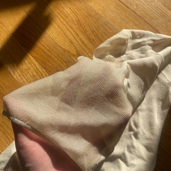 Zara Ecru Asymetrical Top - Picture 4 of 7